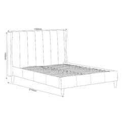 Amelia Pink Velvet Fabric Bed -Fresh sleep Store amelia pink velvet fabric bed p76428 123102 zoom