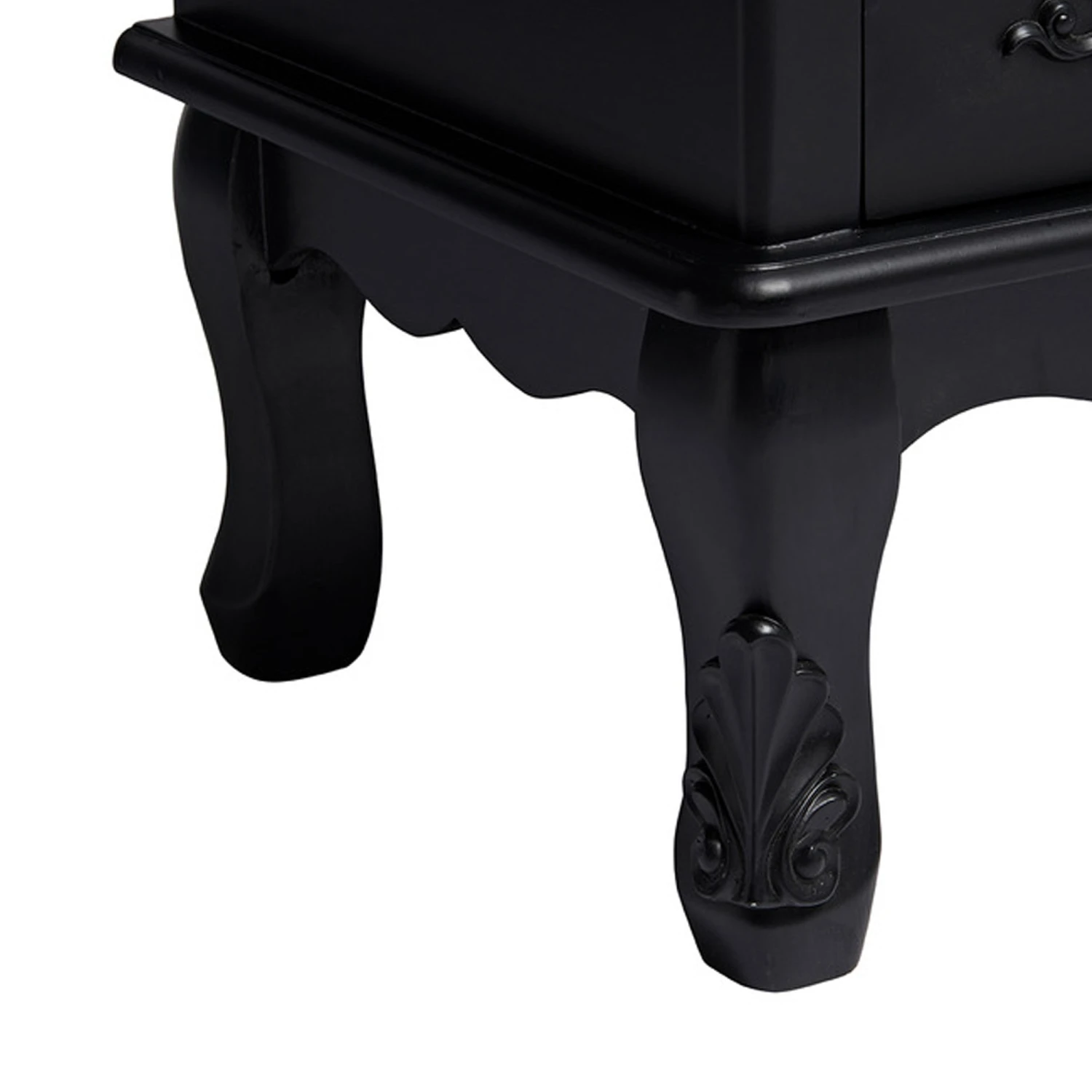 Antique French Style Antoinette Black Tallboy Chest 4 Antique French Style Antoinette Black Tallboy Chest - Image 2