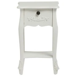 Antique French Style Antoinette White Bedside Table