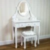 Antique French Style White 5 Drawer Dressing Table Set 2 Antique French Style White 5 Drawer Dressing Table Set -Fresh sleep Store antique french style white 5 drawer dressing table set p53874 71373 zoom