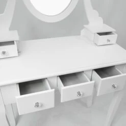 Antique French Style White 5 Drawer Dressing Table Set -Fresh sleep Store antique french style white 5 drawer dressing table set p53874 71374 zoom