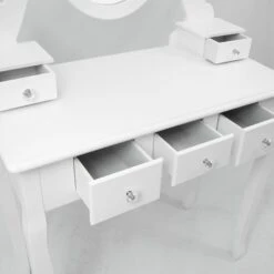 Antique French Style White 5 Drawer Dressing Table Set -Fresh sleep Store antique french style white 5 drawer dressing table set p53874 71375 zoom