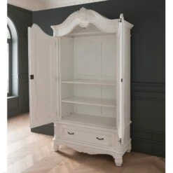 Antique French Style White Finished 1 Drawer Wardrobe -Fresh sleep Store antique french style white finished 1 drawer wardrobe p49878 57360 zoom