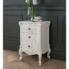 Antique French Style White Finished 3 Drawer Bedside 2 Antique French Style White Finished 3 Drawer Bedside -Fresh sleep Store antique french style white finished 3 drawer bedside p49877 57334 zoom