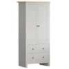 Arlington 2 Drawer 2 Door Wardrobe In White -Fresh sleep Store arlington 2 drawer 2 door wardrobe in white p72950 111535 zoom