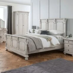 Bakersfield Grey Antique French Style Bed -Fresh sleep Store bakersfield grey antique french style bed p45185 51960 zoom