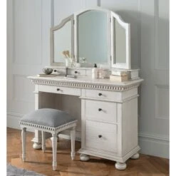 Bakersfield Grey Antique French Style Dressing Table -Fresh sleep Store bakersfield grey antique french style dressing table p45178 51941 zoom