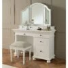 Bakersfield White Antique French Style Dressing Table Set -Fresh sleep Store bakersfield white antique french style dressing table set p48375 52077 zoom