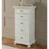 Bakersfield White Antique French Style Tallboy Chest