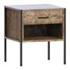Brooklyn Dark Wood 1 Drawer Bedside Cabinet 1 Brooklyn Dark Wood 1 Drawer Bedside Cabinet -Fresh sleep Store brooklyn dark wood 1 drawer bedside cabinet p80240 155131 zoom