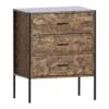 Brooklyn Dark Wood 3 Drawer Chest -Fresh sleep Store brooklyn dark wood 3 drawer chest p80281 155616 zoom