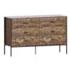 Brooklyn Dark Wood 6 Drawer Chest