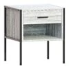 Brooklyn Grey 1 Drawer Bedside Cabinet 1 Brooklyn Grey 1 Drawer Bedside Cabinet -Fresh sleep Store brooklyn grey 1 drawer bedside cabinet p80241 155190 zoom