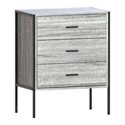 Brooklyn Grey 3 Drawer Chest