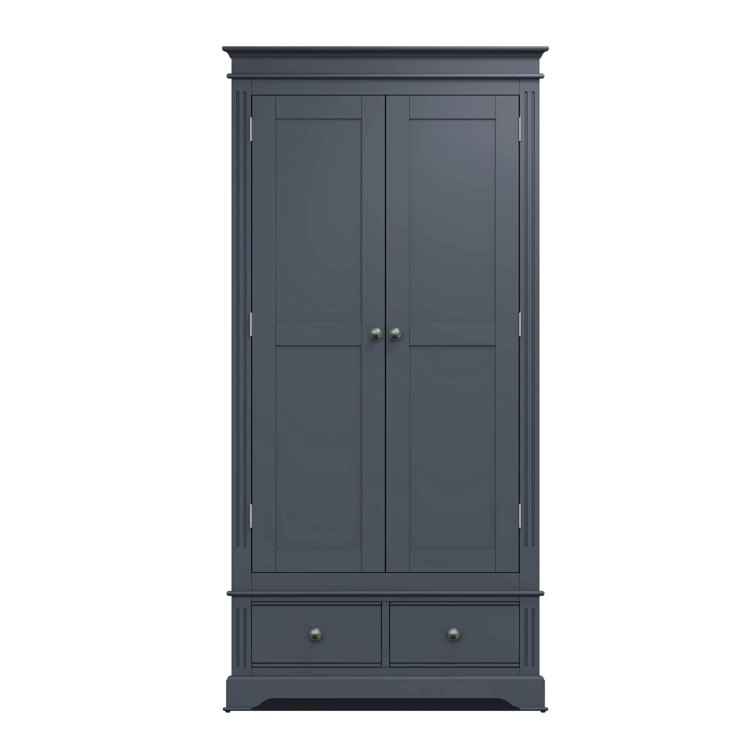 Burlington Midnight Grey 2 Door Wardrobe 6 Burlington Midnight Grey 2 Door Wardrobe - Image 4