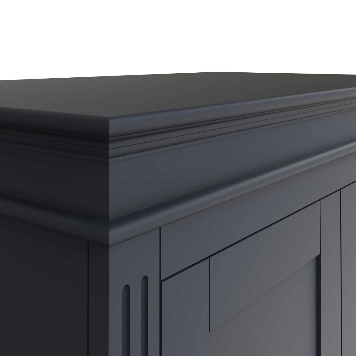 Burlington Midnight Grey 2 Door Wardrobe 10 Burlington Midnight Grey 2 Door Wardrobe - Image 8