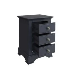 Burlington Midnight Grey 3 Drawer Bedside -Fresh sleep Store burlington midnight grey 3 drawer bedside p74505 113615 zoom