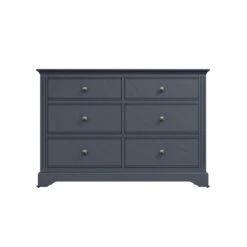 Burlington Midnight Grey 6 Drawer Chest -Fresh sleep Store burlington midnight grey 6 drawer chest p74509 113644 zoom
