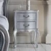 Chic Silver 2 Drawer Shabby Chic Bedside -Fresh sleep Store chic silver 2 drawer shabby chic bedside p41798 32733 zoom