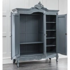 Chloe Antique French Style Grey Triple Wardrobe -Fresh sleep Store chloe antique french style grey triple wardrobe p56769 79985 zoom