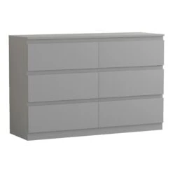 Denver 6 Drawer Grey Chest