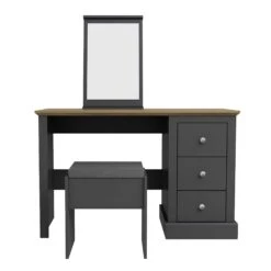 Devon Dressing Table Set Charcoal