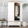 Eastbury White 2 Door Wardrobe -Fresh sleep Store eastbury white 2 door wardrobe p81554 164685 zoom
