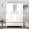 Eastbury White 3 Door Wardrobe