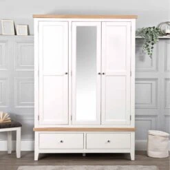 Eastbury White 3 Door Wardrobe