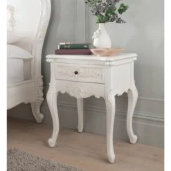 Emmanuelle Antique French Style Bedside Table