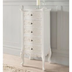 Emmanuelle Antique French Style Tallboy Chest