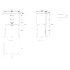 Estelle Silver Antique French Style Bedside Table -Fresh sleep Store estelle silver antique french style bedside table p40498 108127 zoom