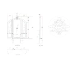 Estelle Silver Antique French Style Dressing Table -Fresh sleep Store estelle silver antique french style dressing table p40497 108116 zoom