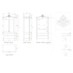 Estelle Silver Antique French Style Wardrobe -Fresh sleep Store estelle silver antique french style wardrobe p40496 108105 zoom