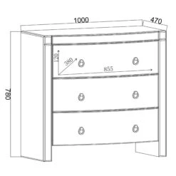 Florence Mirrored Chest 3 Drawer -Fresh sleep Store florence mirrored chest 3 drawer p33220 107106 zoom