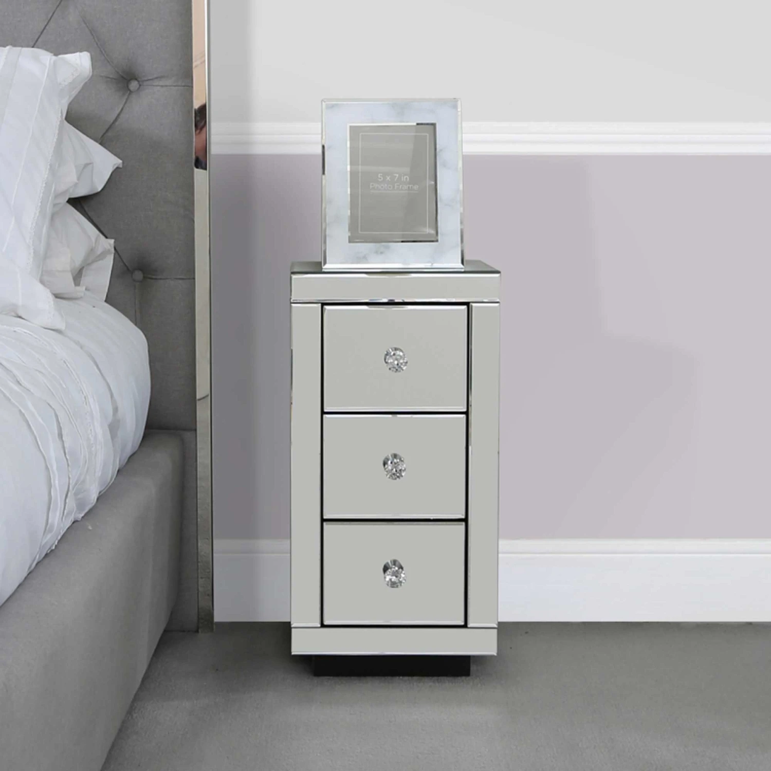 Grace Mirror Bedside Cabinet 4 Grace Mirror Bedside Cabinet - Image 2