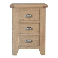 Hampton Oak Large Bedside Cabinet