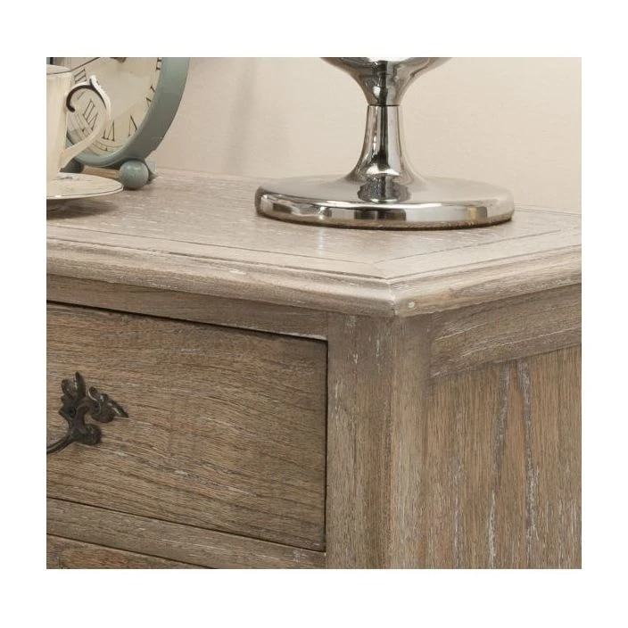 Homesdirect365 Montpellier Blanc Bedside Table 4 Homesdirect365 Montpellier Blanc Bedside Table - Image 2