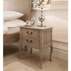 Homesdirect365 Montpellier Blanc Bedside Table