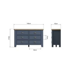Hopton Blue 6 Drawer Chest -Fresh sleep Store hopton blue 6 drawer chest p74718 114621 zoom