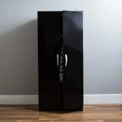 Hulio Black 2 Door Wardrobe -Fresh sleep Store hulio black 2 door wardrobe p53648 69980 zoom