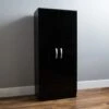 Hulio Black 2 Door Wardrobe -Fresh sleep Store hulio black 2 door wardrobe p53648 69984 zoom