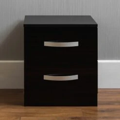 Hulio Black 2 Drawer Chest -Fresh sleep Store hulio black 2 drawer chest p54024 143893 zoom