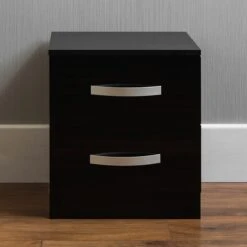 Hulio Black 2 Drawer Chest -Fresh sleep Store hulio black 2 drawer chest p54024 71951 zoom