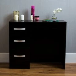 Hulio Black 3 Drawer Dressing Table -Fresh sleep Store hulio black 3 drawer dressing table p53852 71179 zoom