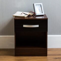 Hulio Black And Walnut 1 Drawer Chest -Fresh sleep Store hulio black and walnut 1 drawer chest p54012 71896 zoom