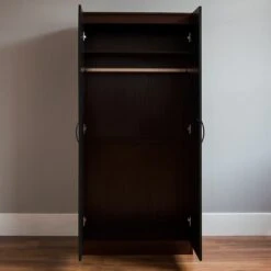 Hulio Black And Walnut 2 Door Wardrobe 13 Hulio Black And Walnut 2 Door Wardrobe -Fresh sleep Store hulio black and walnut 2 door wardrobe p53650 69948 zoom