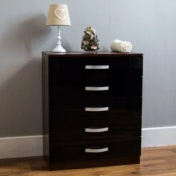 Hulio Black And Walnut 5 Drawer Chest 12 Hulio Black And Walnut 5 Drawer Chest -Fresh sleep Store hulio black and walnut 5 drawer chest p54040 72139 zoom
