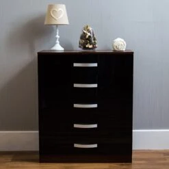 Hulio Black And Walnut 5 Drawer Chest 13 Hulio Black And Walnut 5 Drawer Chest -Fresh sleep Store hulio black and walnut 5 drawer chest p54040 72140 zoom