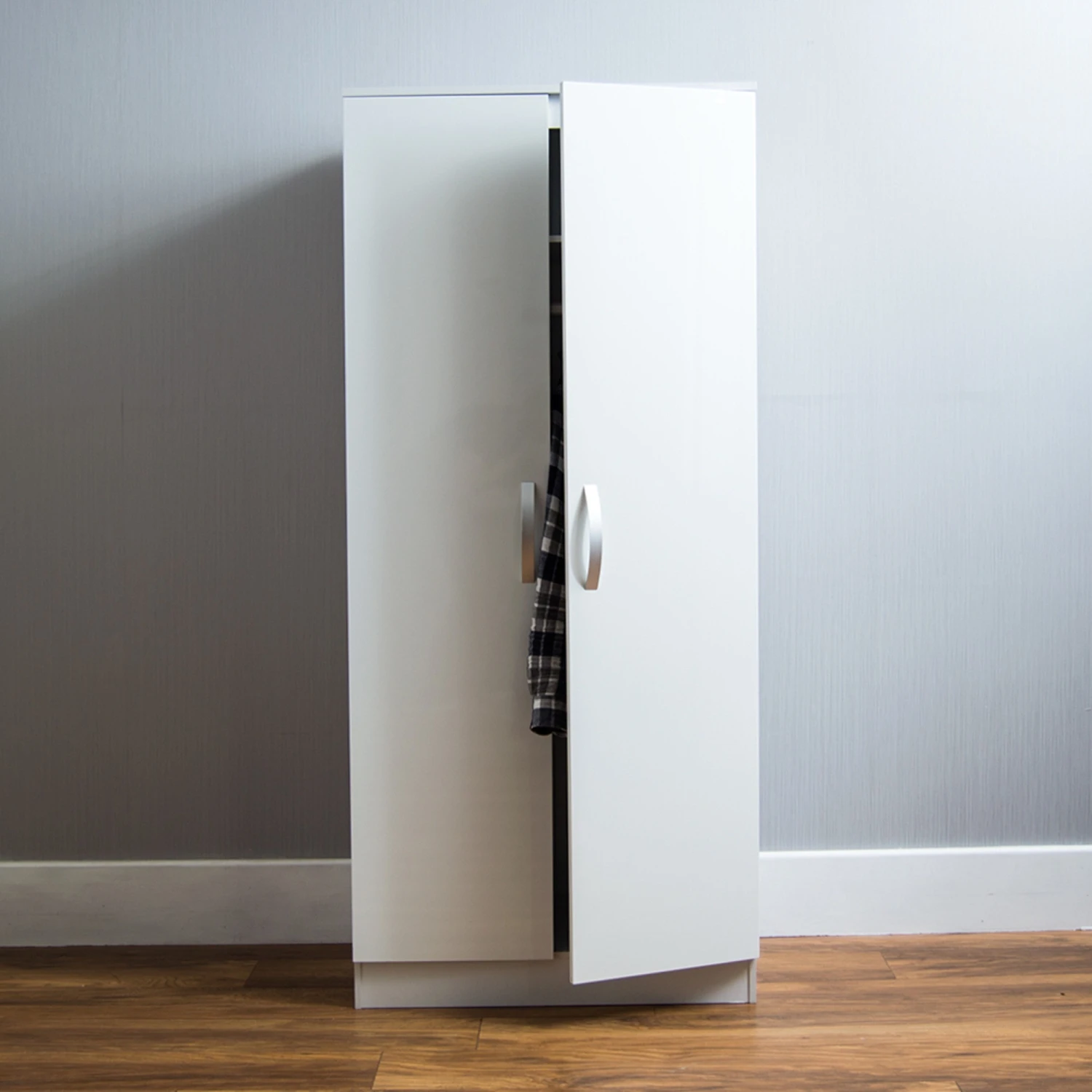 Hulio White 2 Door Wardrobe 5 Hulio White 2 Door Wardrobe - Image 3